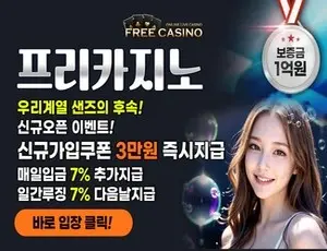 환전시스템이 안전한 메이저카지노 프리카지노입니다